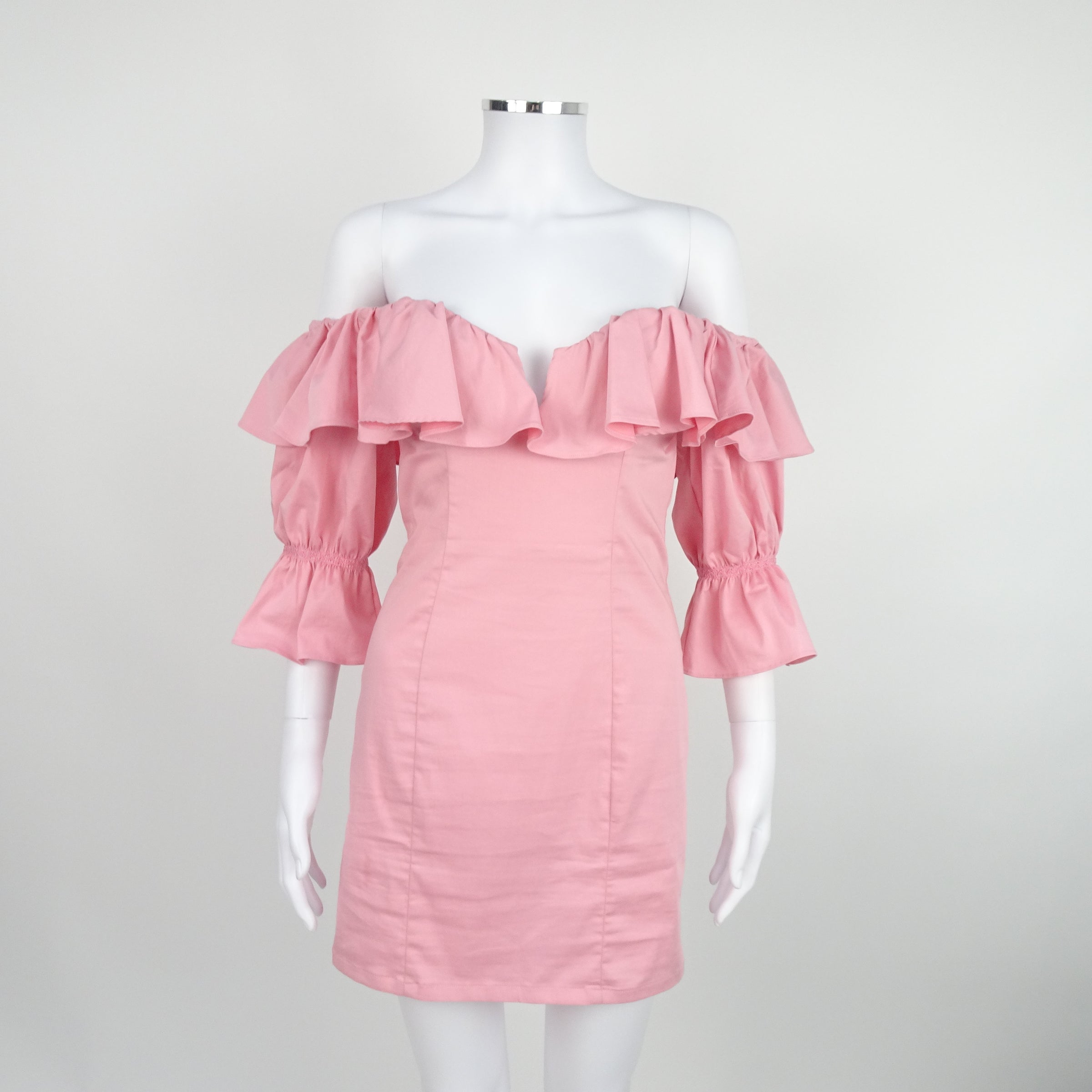 Camila Coelho Violet Mini Dress in Baby Pink